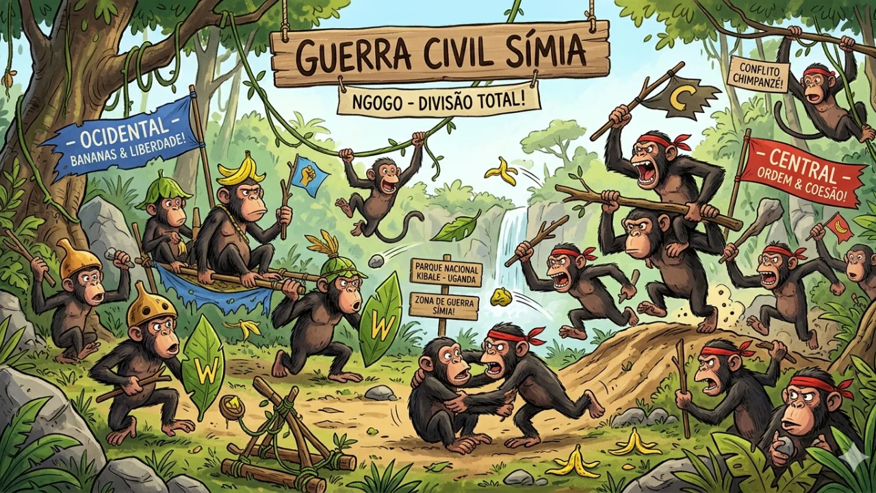 'Guerra Civil' de chimpanzés causa dezenas de mortes e chama a atenção de cientistas
