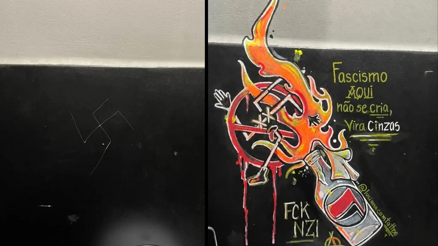 Apologia ao Nazismo em Banheiro de Bar do Grajaú Mobiliza Moradores e Proprietários